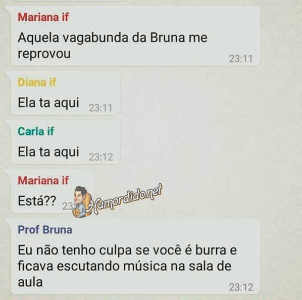 Grupo particular no WhatsApp - Humordido