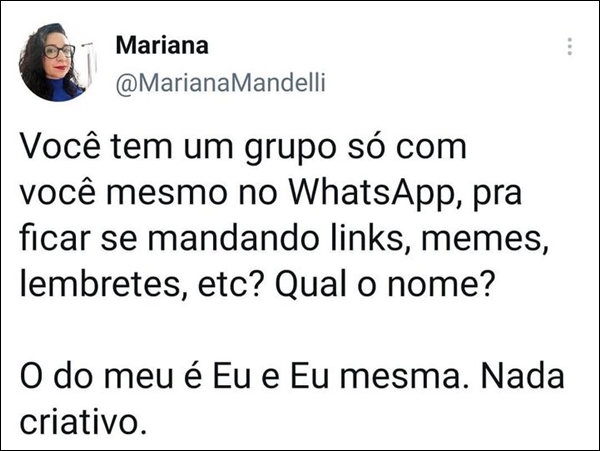 Grupo particular no WhatsApp - Humordido