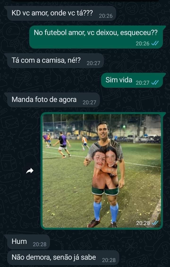 Fotinho de agora no futebol - Humordido